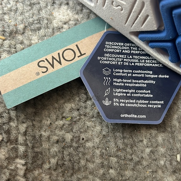 NEW Toms Women's Alpargata White Coral Reef Ortholite Slip On Size 7.5 - Picture 4 of 7